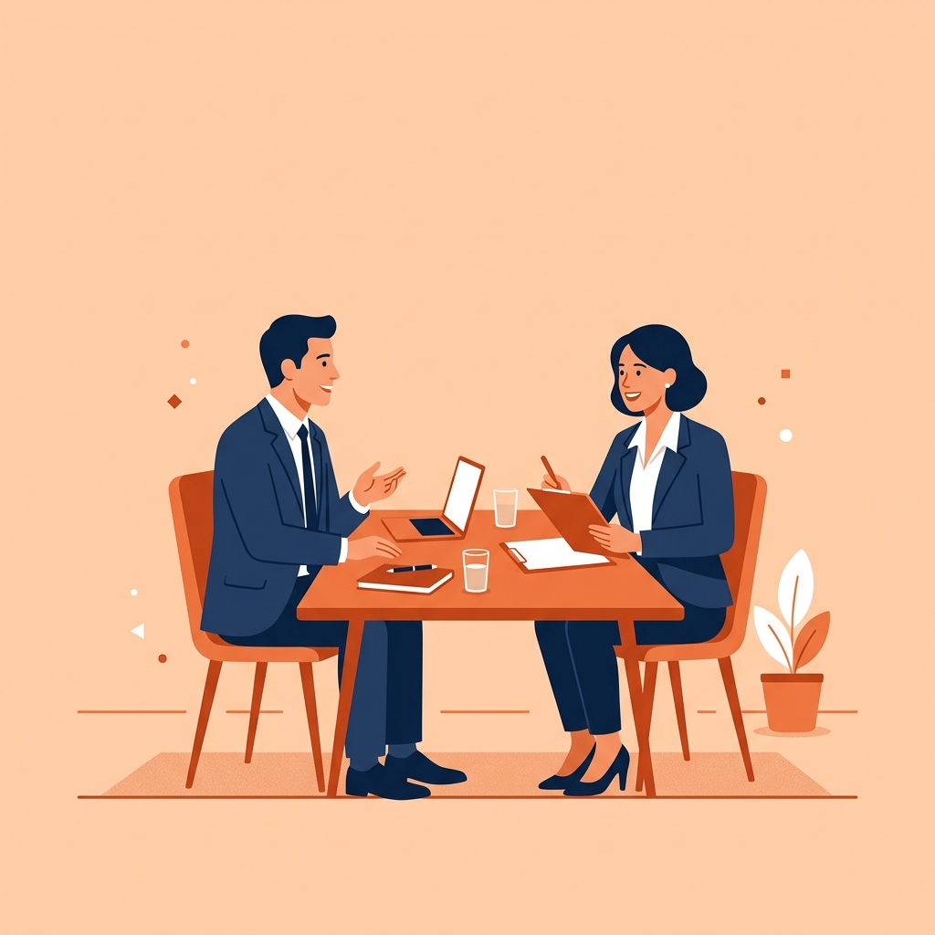 Coaching Entretien Illustration