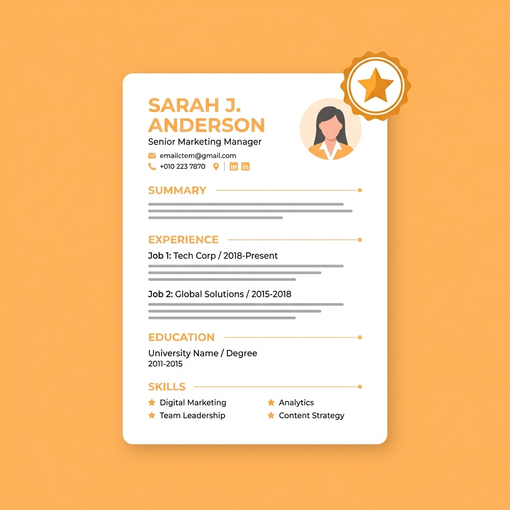 Amélioration CV & LinkedIn Illustration